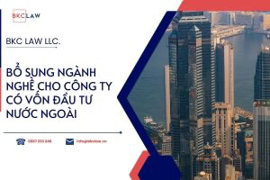 Dịch Vụ Bổ Sung Ngành Nghề cho Công Ty Có Vốn Nước Ngoài