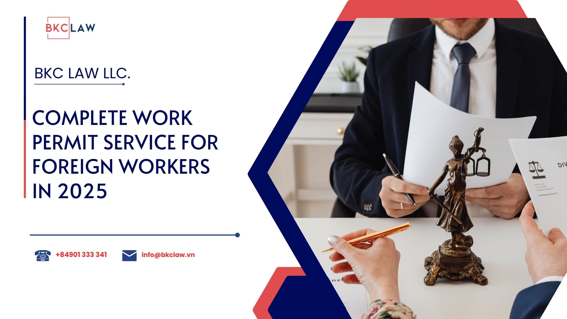 Complete work permits service for foreign workers in 2025, with no additional fee
